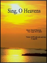 Sing, O Heavens SATB choral sheet music cover